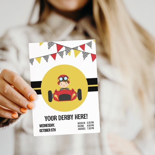 Pinewood Derby Printable Invitations Free
