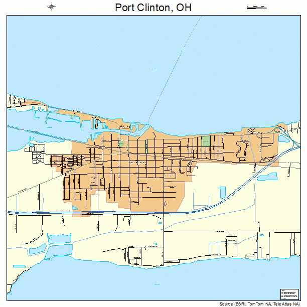 Port Clinton Ohio Street Map 3964150