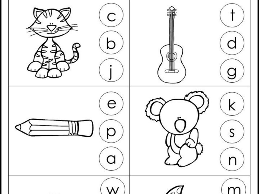 Printable Beginning Sound Worksheets