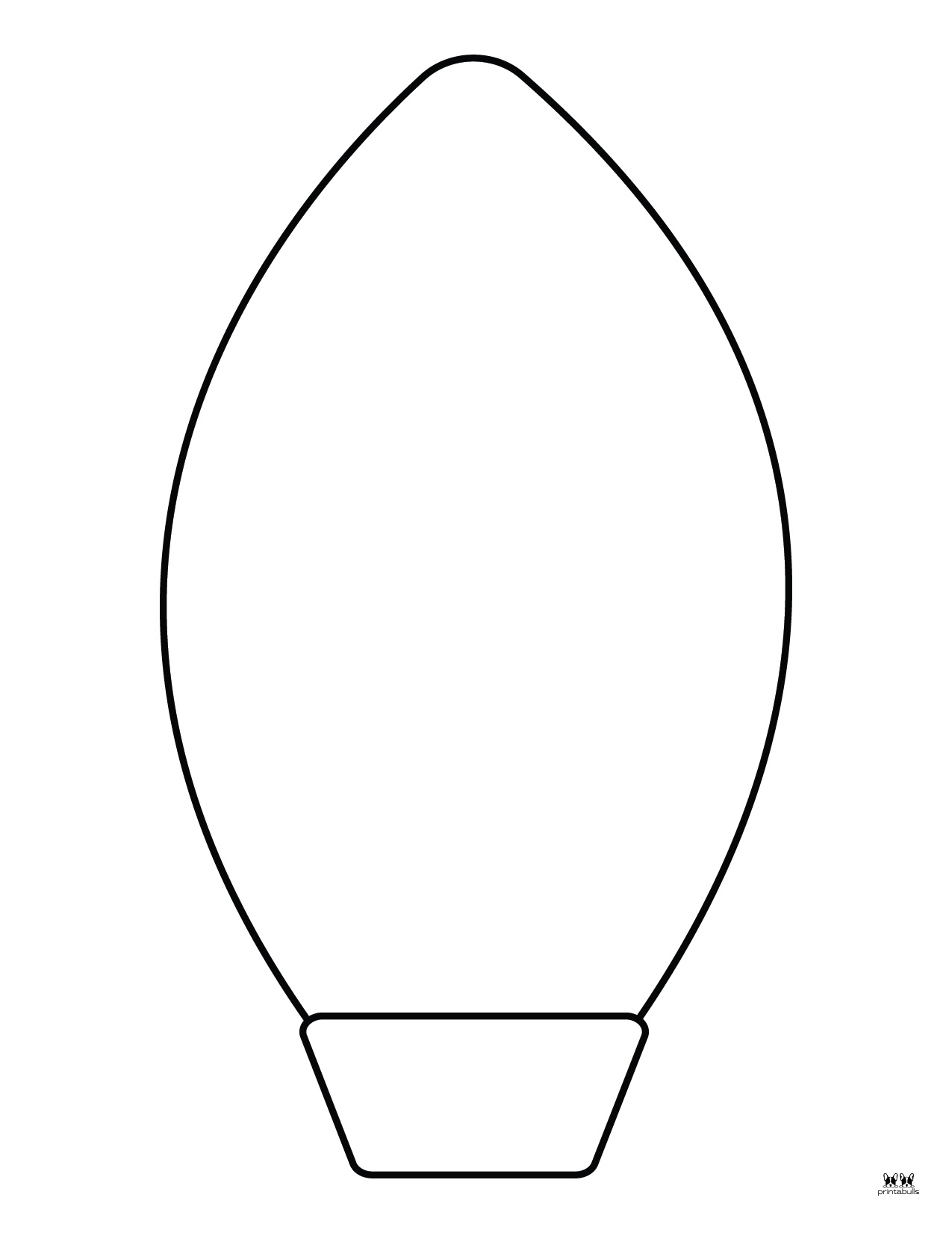 Printable Christmas Lights Template