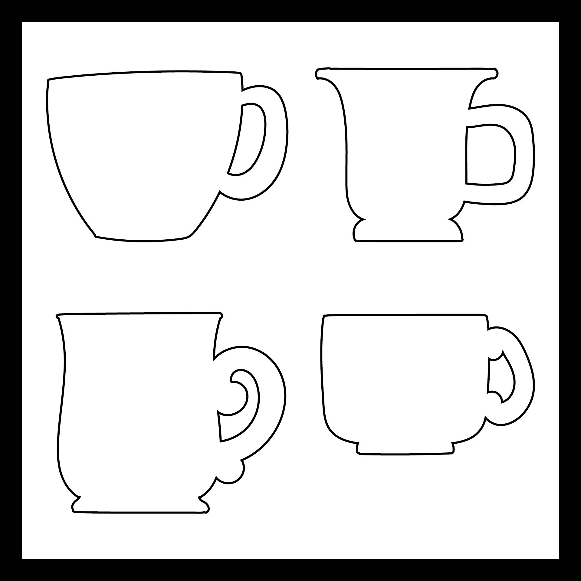 Printable Coffee Cup Template