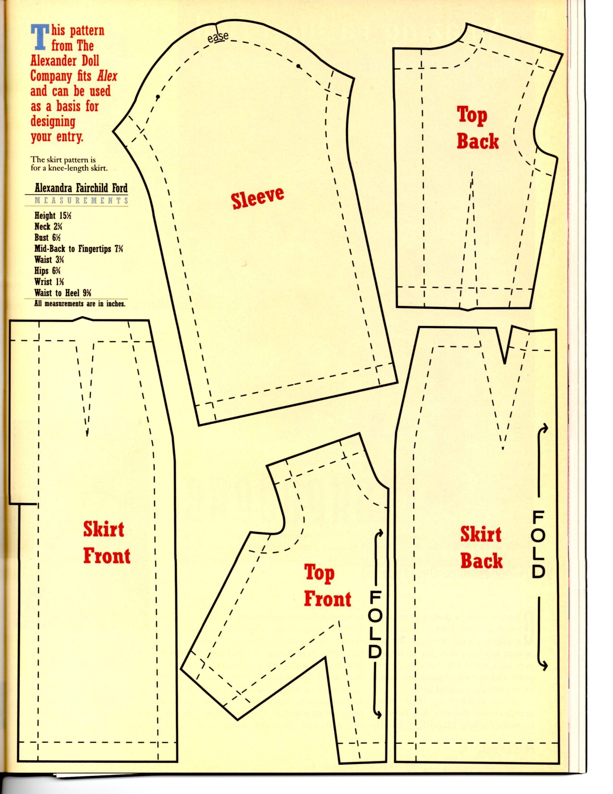 Printable Diy Barbie Clothes Patterns
