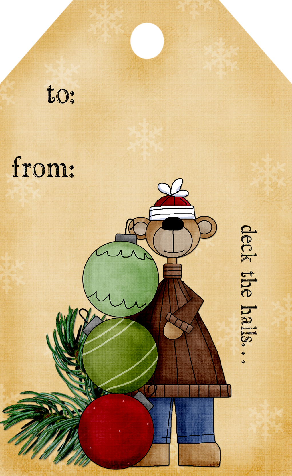 Printable Gift Tags Large