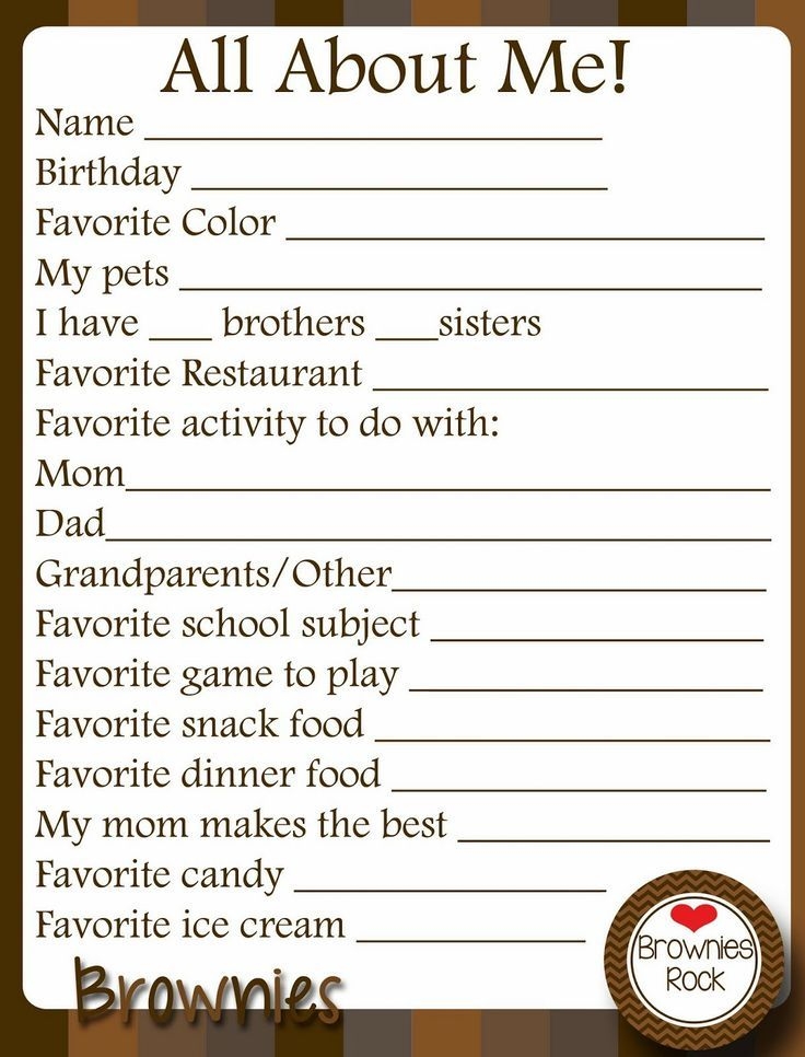 Printable Girl Scout Brownie Activities