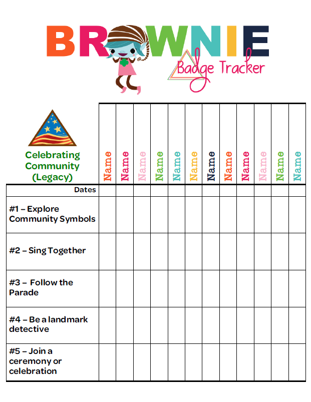 Printable Girl Scout Brownie Activities