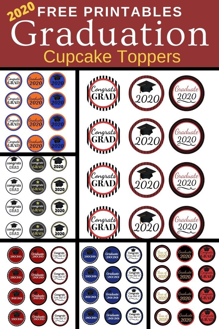 Free Printable Graduation Cupcake Toppers 2025