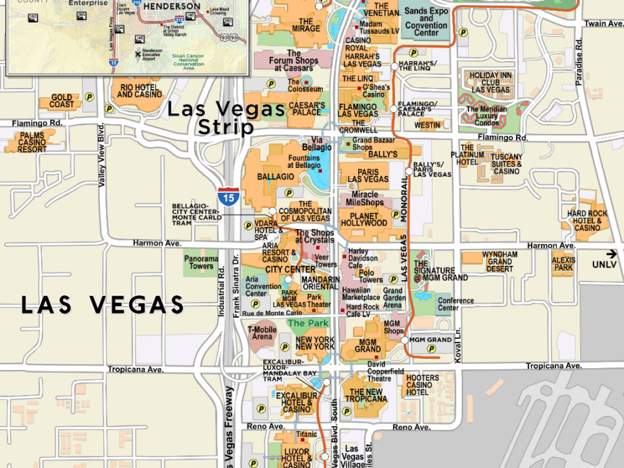 Printable Las Vegas Strip Map