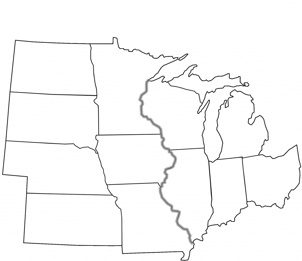 Printable Map Of Midwest Usa
