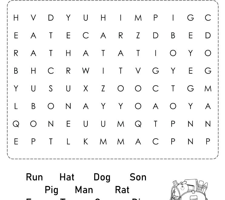 Printable Preschool Word Search Cool2bKids