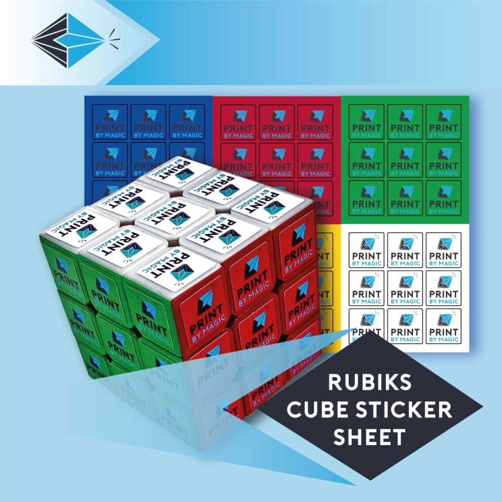 Rubik 39 s Cube Stickers Custom Printed Stickers PrintbyMagic