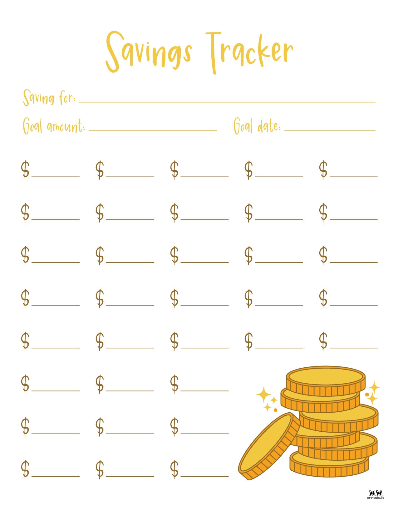 Savings Trackers 27 FREE Printables PrintaBulk