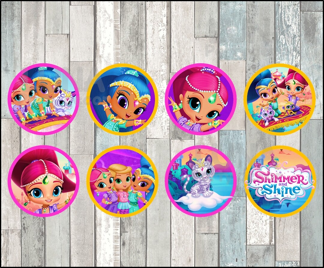 Shimmer And Shine Toppers Instant Download Printable Shimmer And Shine 