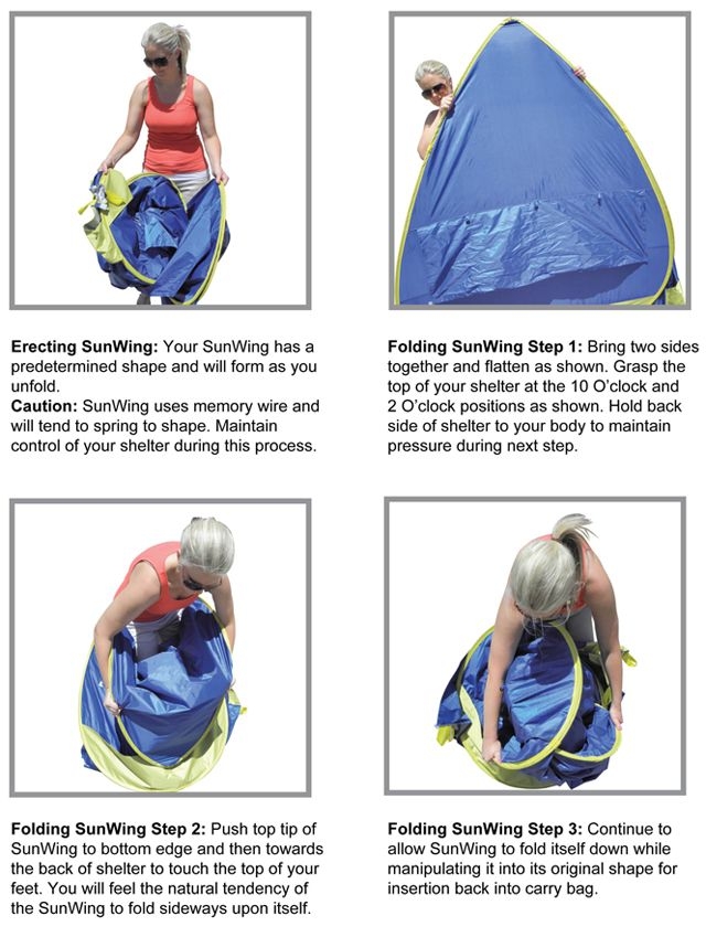 Sun Wing Pop Up Beach Shelter BeachKit