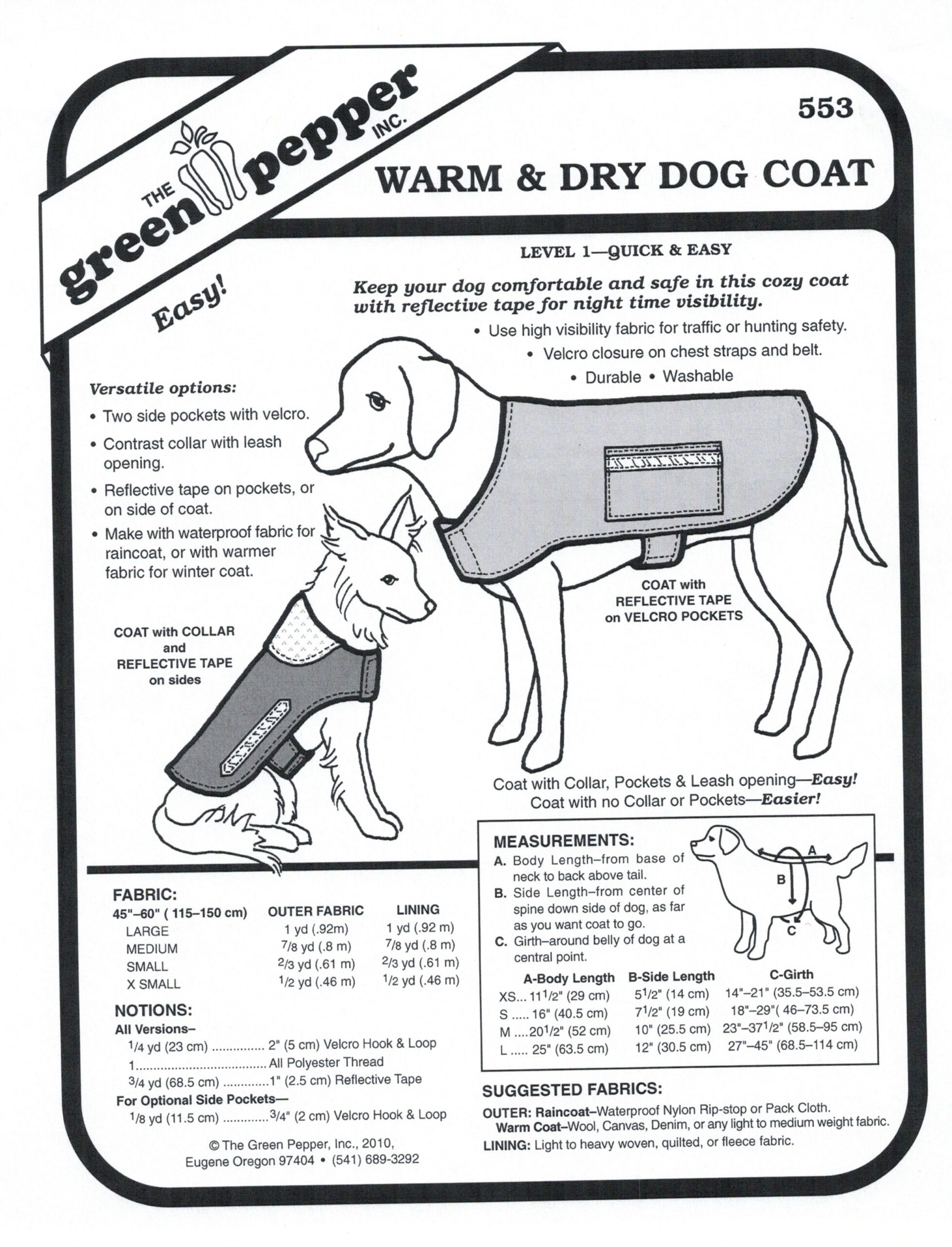 Template Dog Coat Sewing Patterns Free Printable Printable Templates