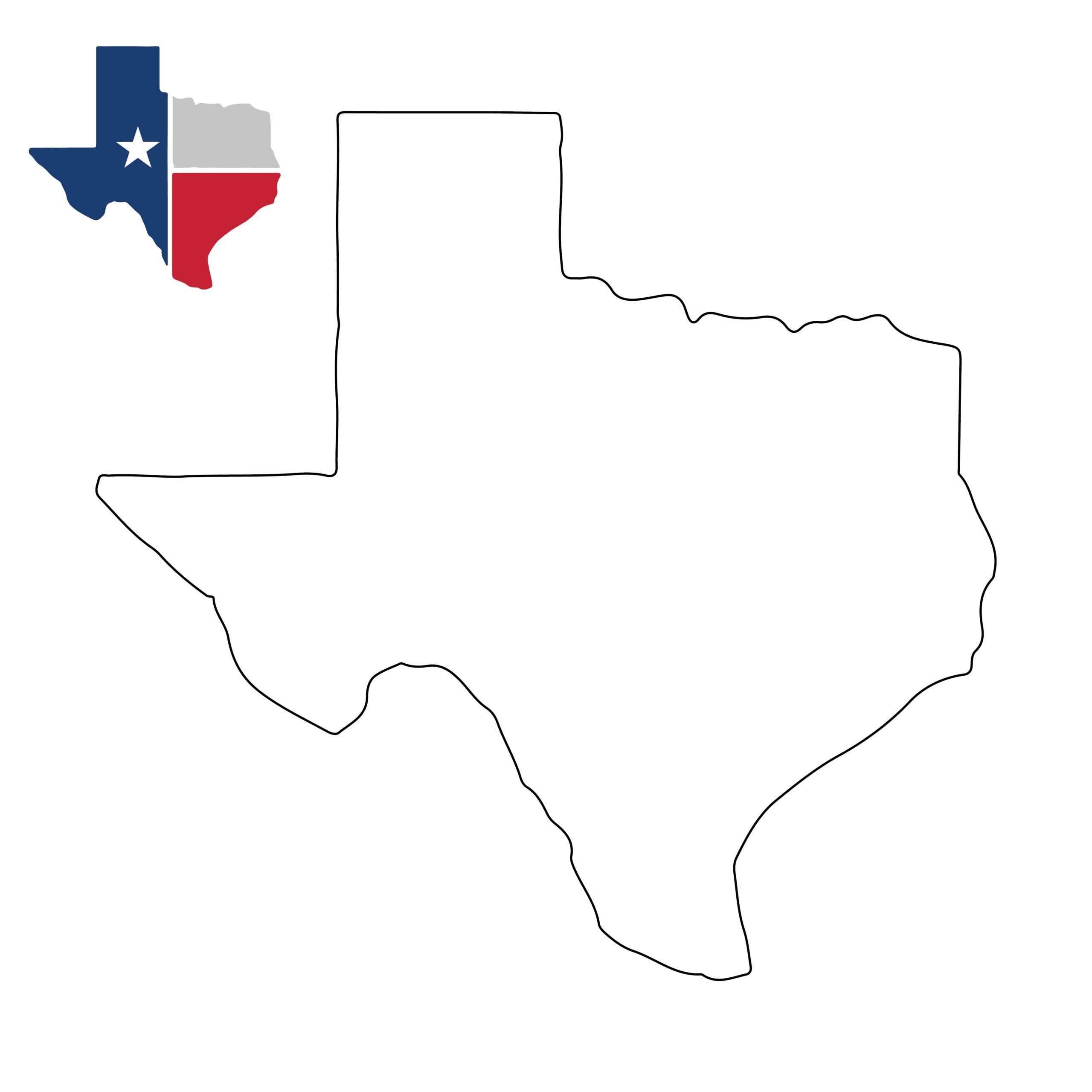 Texas Map Template 10 Free PDF Printables Printablee