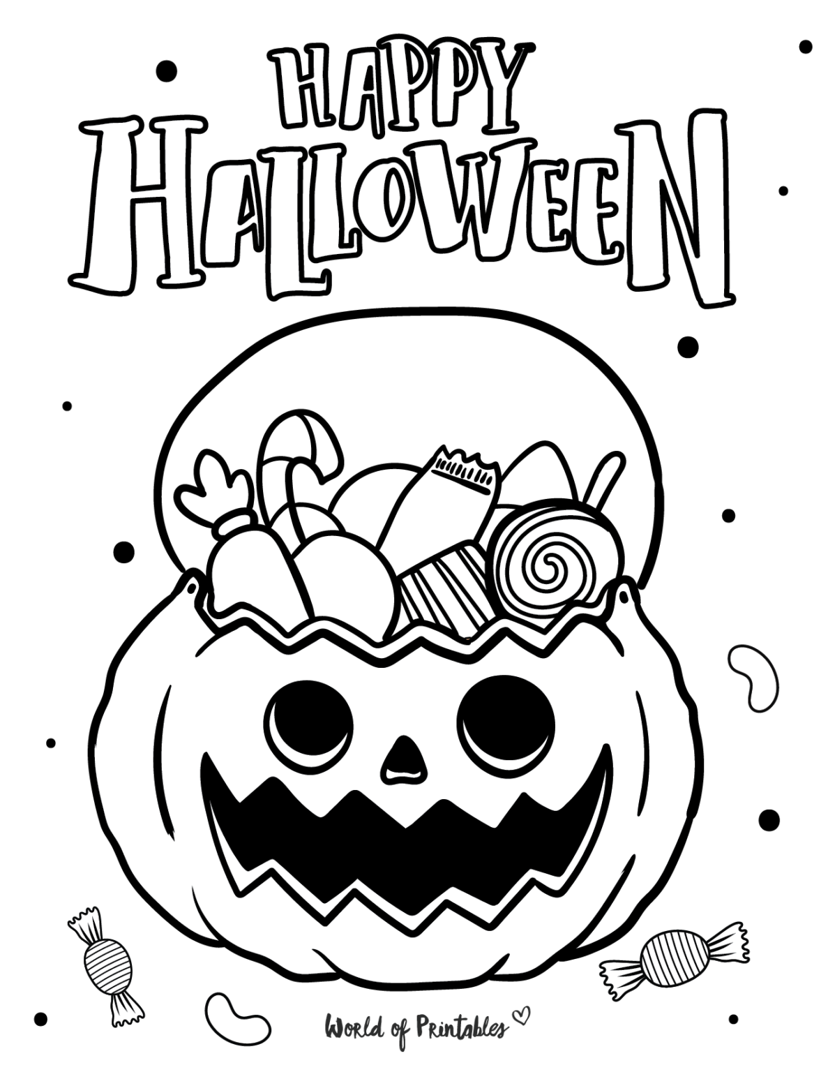Halloween Coloring Sheets Free Printable