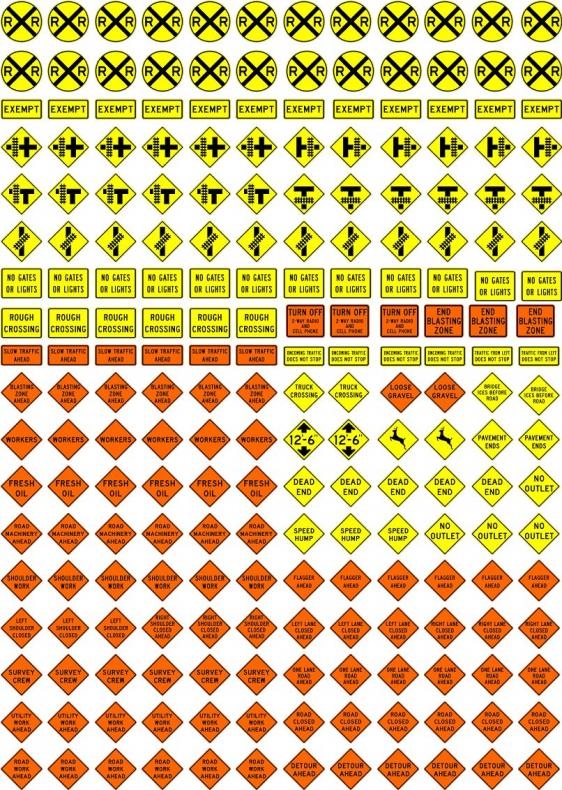 Traffic Signs Model Railroad Hobbyist Magazine