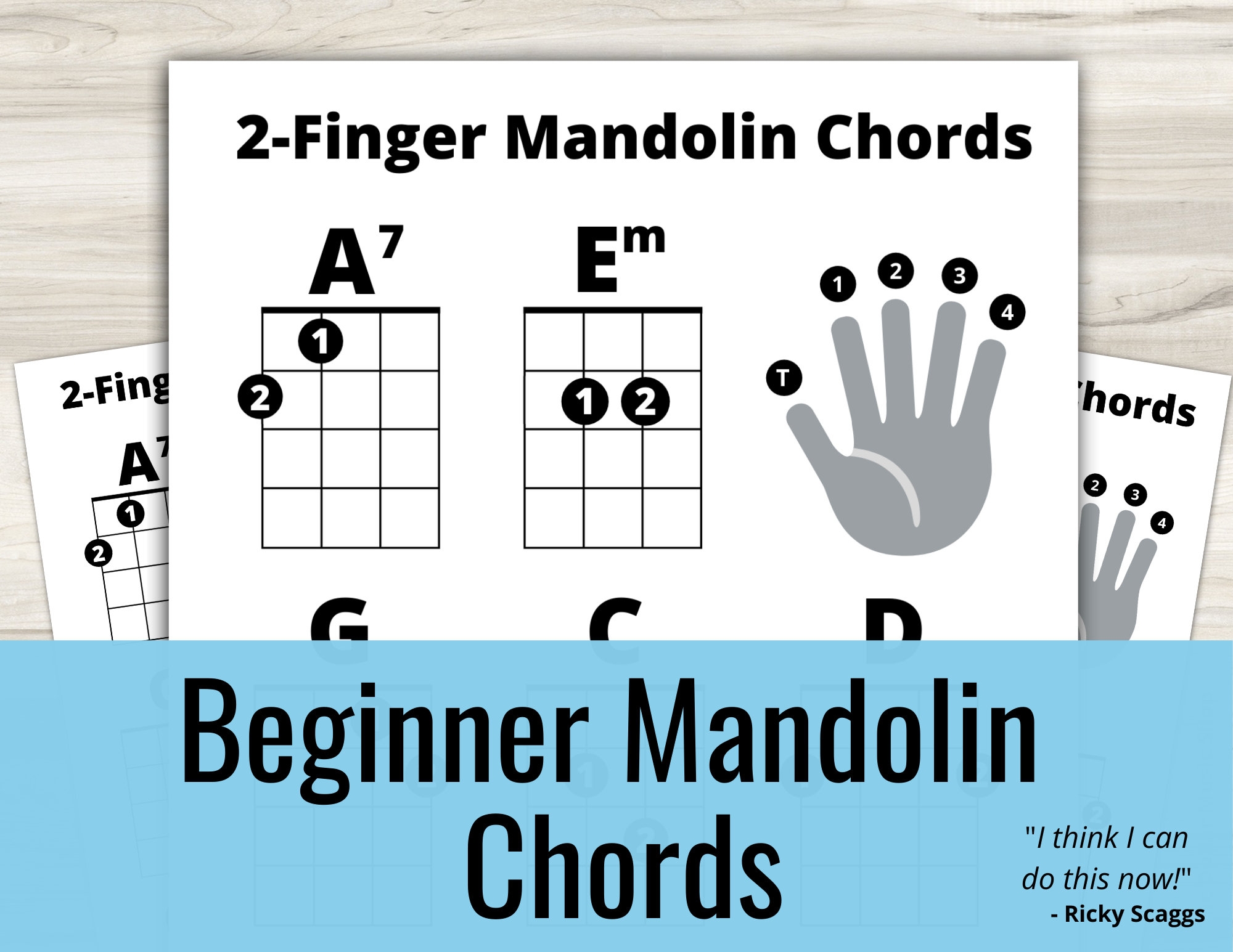 Two Finger Mandolin Chord Chart Pdf Printable