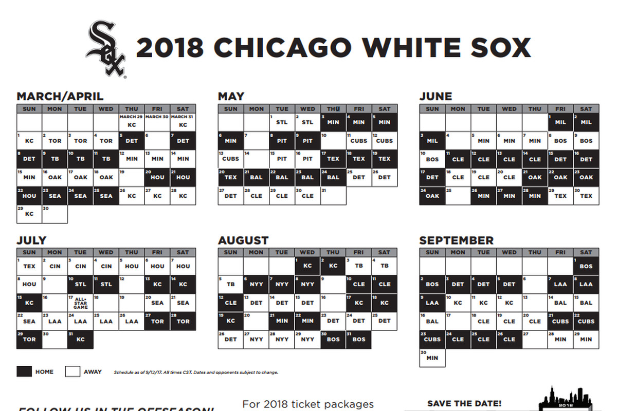 White Sox 2025 Schedule Pdf James C Burroughs