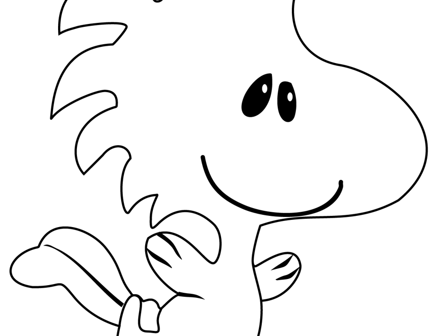 Woodstock From The Peanuts Movie Coloring Page For Kids Free The