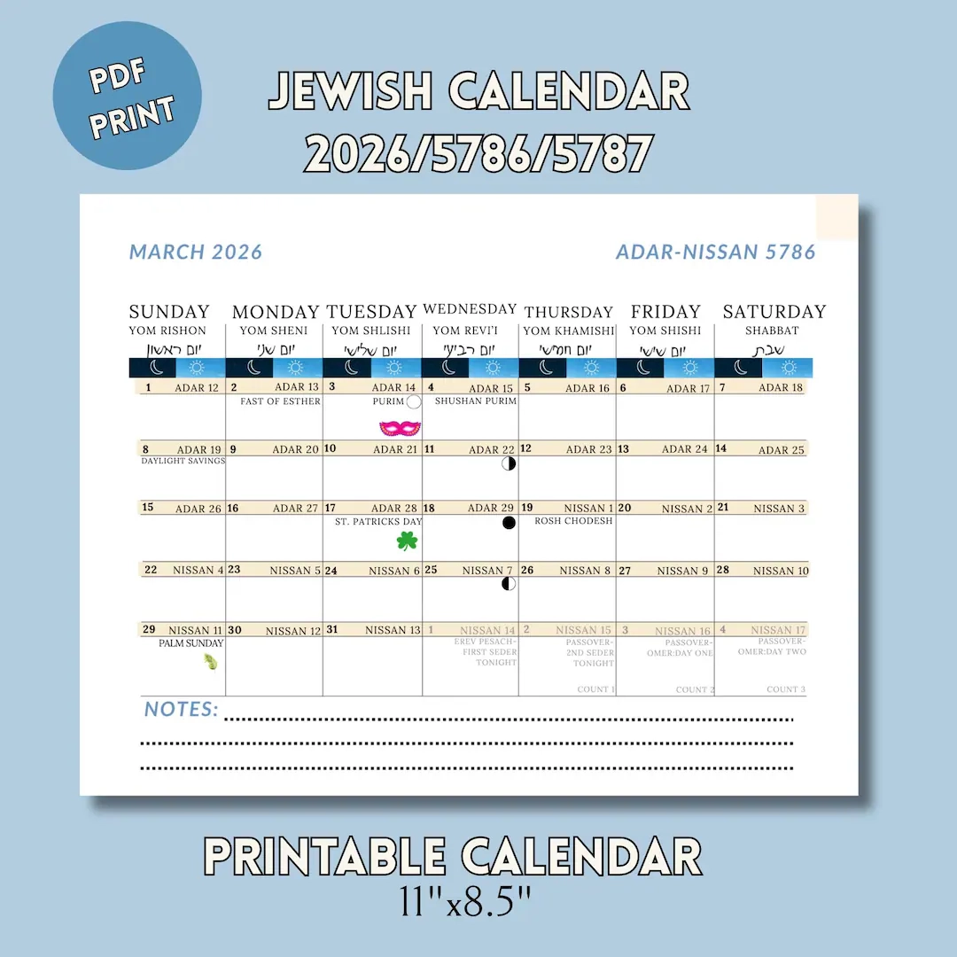 Jewish Calendar Vs Gregorian Calendar 2026