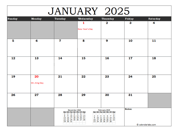 Free 2025 Excel Calendar With US Holidays Free Printable Templates