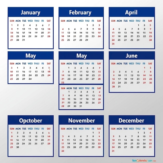 Sleek And Stylish 2025 Full Page Calendar In Modern Design Premium AI 