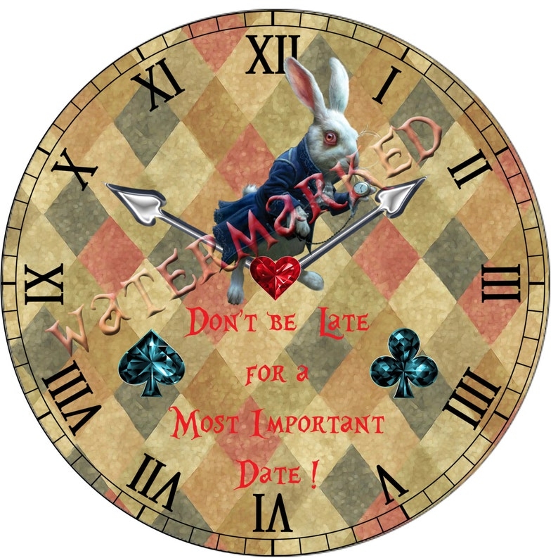 Alice In Wonderland Clock Printable Printable Word Searches