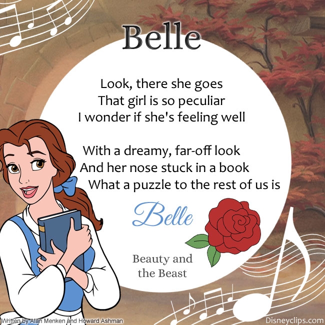 Belle Lyrics From Beauty And The Beast Disney Song Lyrics 