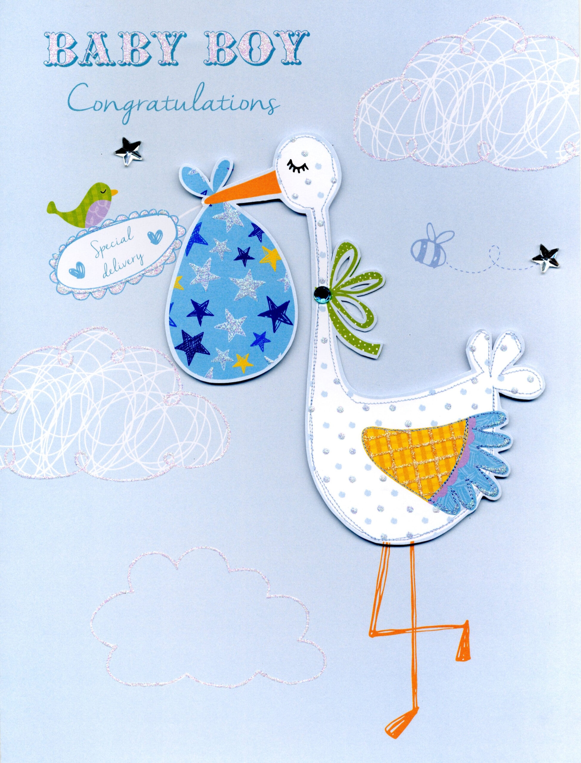 Free Printable Baby Boy Card