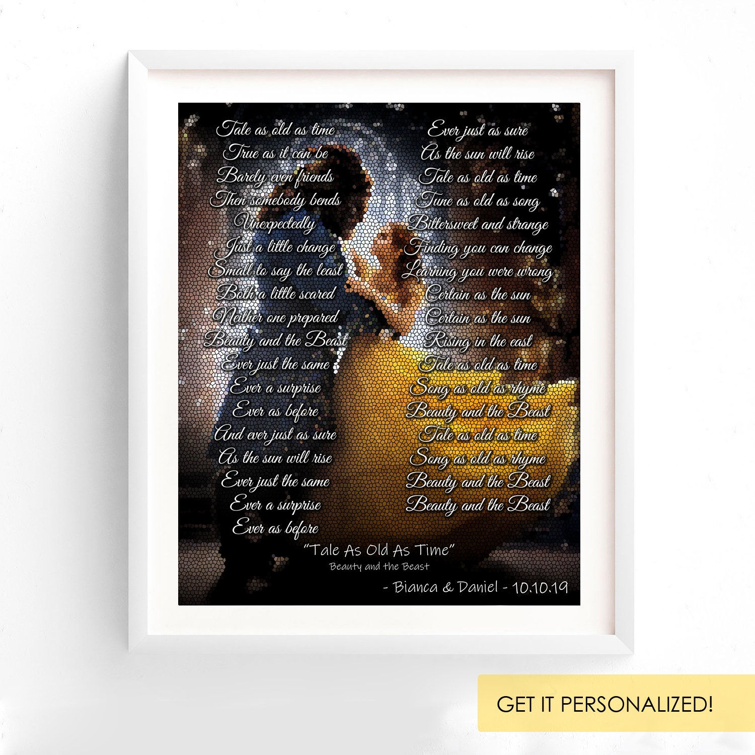 Beauty And The Beast Lyrics Printable