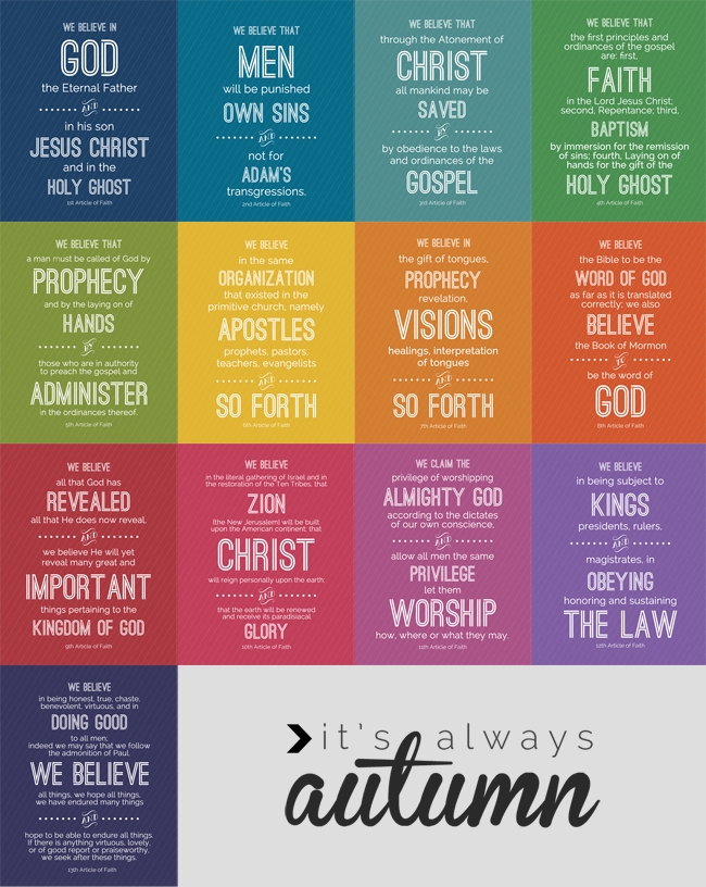 Baptist Articles Of Faith Printable