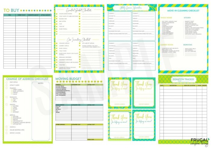 Moving Binder Printables Moving Organization Tips