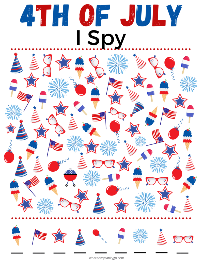 Free Printable 4Th Of July Worksheets