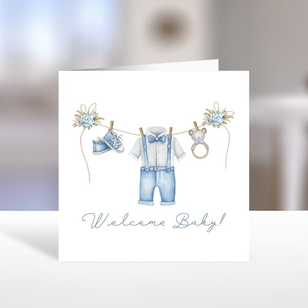 Printable Baby Boy Card It 39 s A Boy Card Etsy