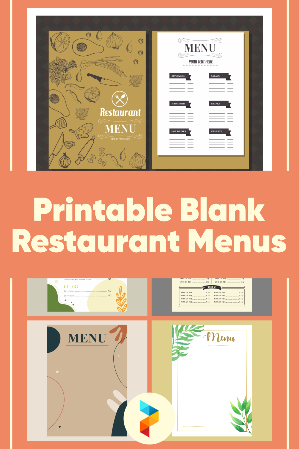 10 Best Printable Blank Restaurant Menus PDF For Free At Printablee