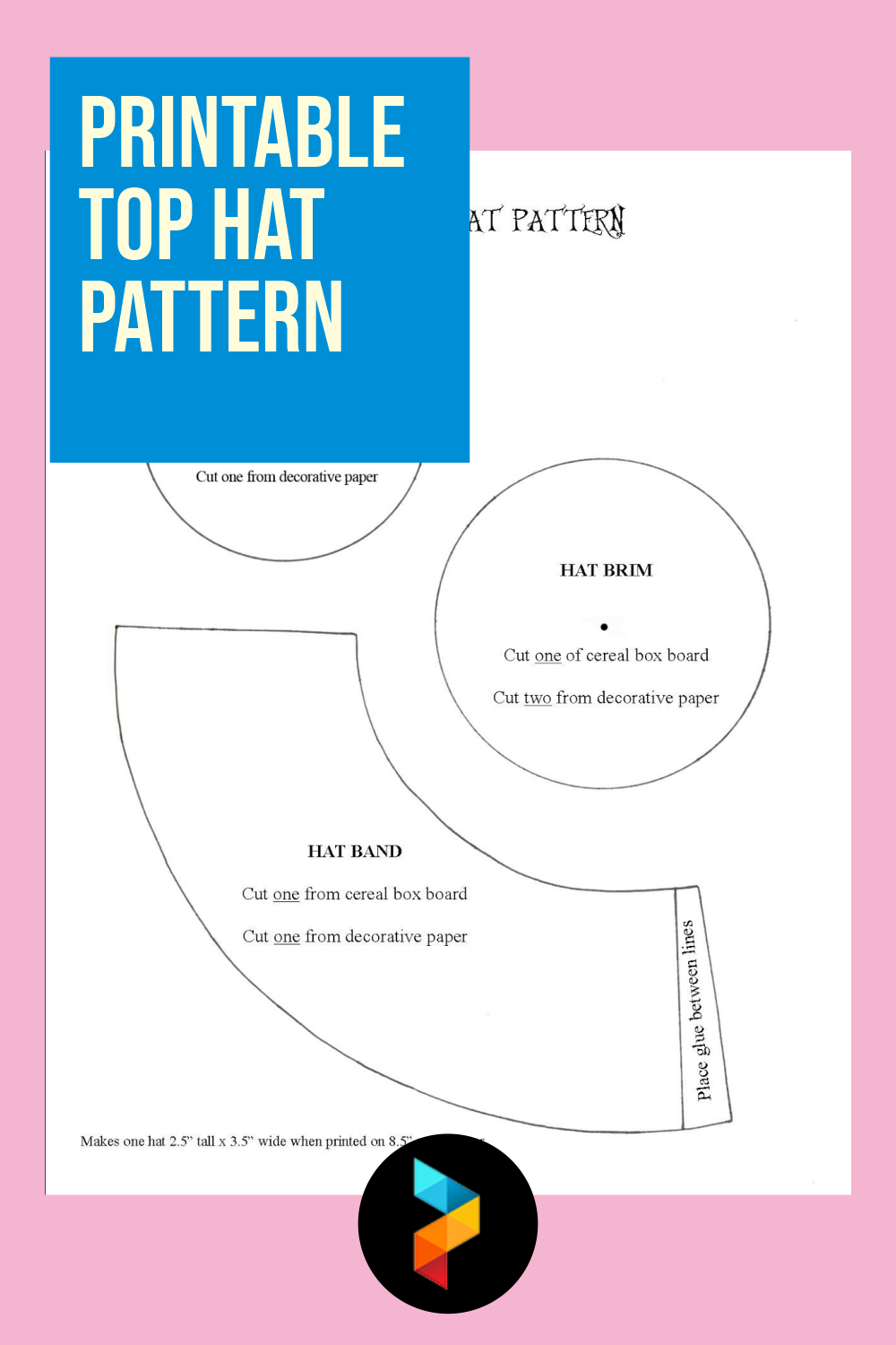 10 Best Printable Top Hat Pattern Printablee