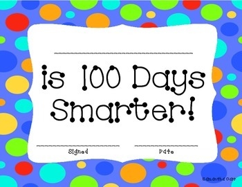 100 Day FREE Certificates By Carr 39 s Creative Corner TpT