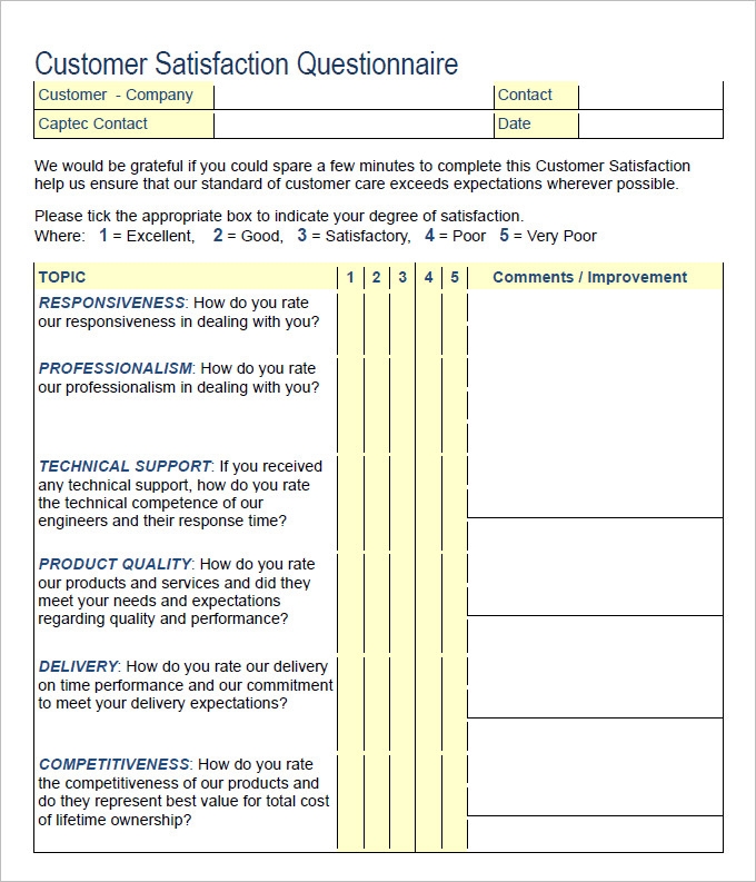 11 Sample Customer Satisfaction Survey Templates In Google Docs MS 