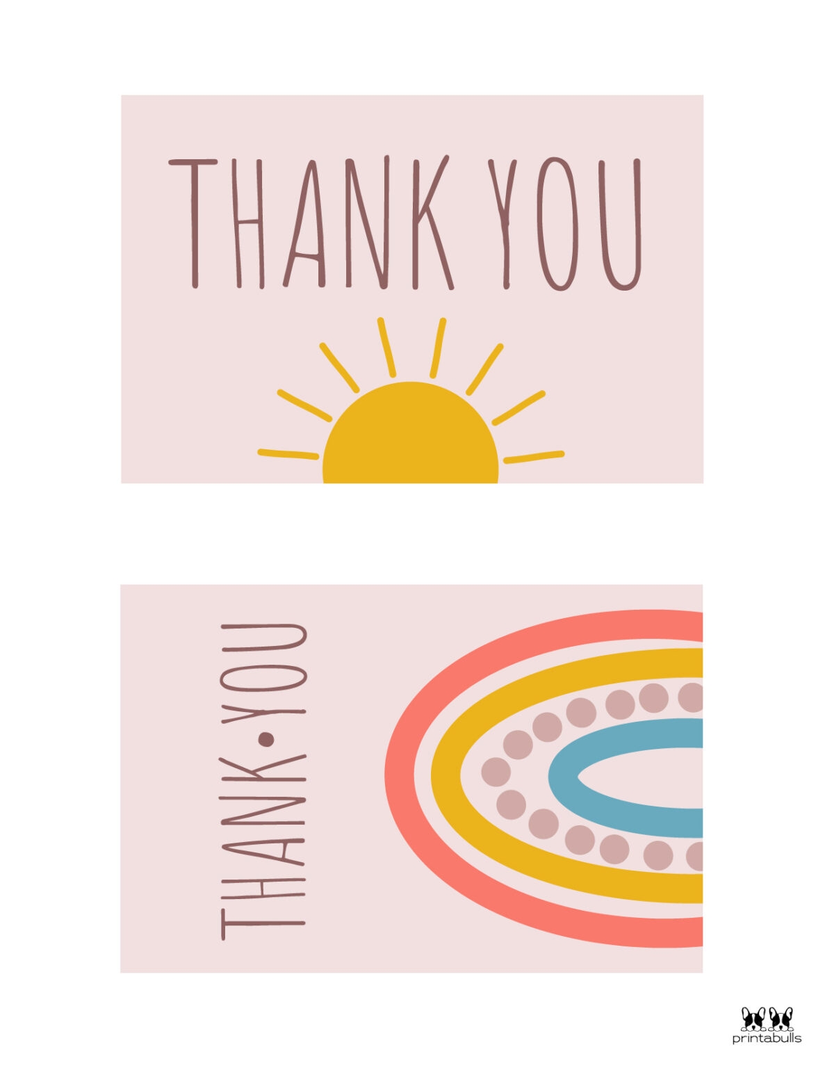 Printable Thank You Cards Free