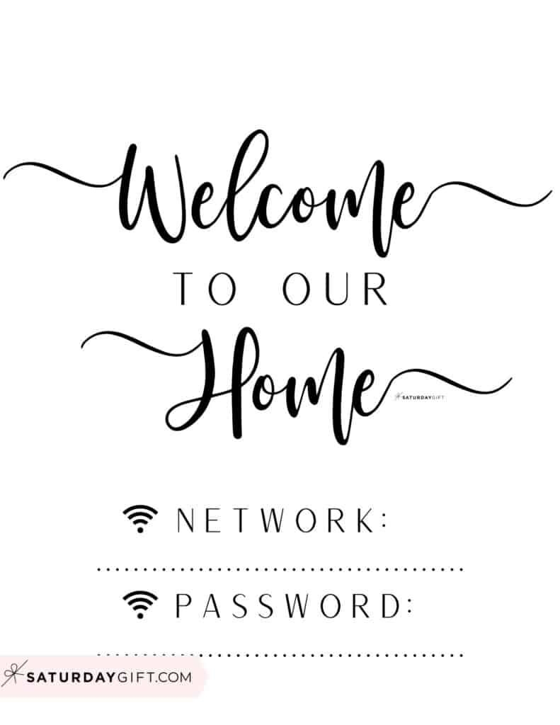 17 Free Printable Wifi Password Signs Editable Pdf Artofit