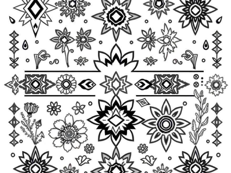 2 Best Southwestern Pattern Coloring Pages Free Printable PDFs