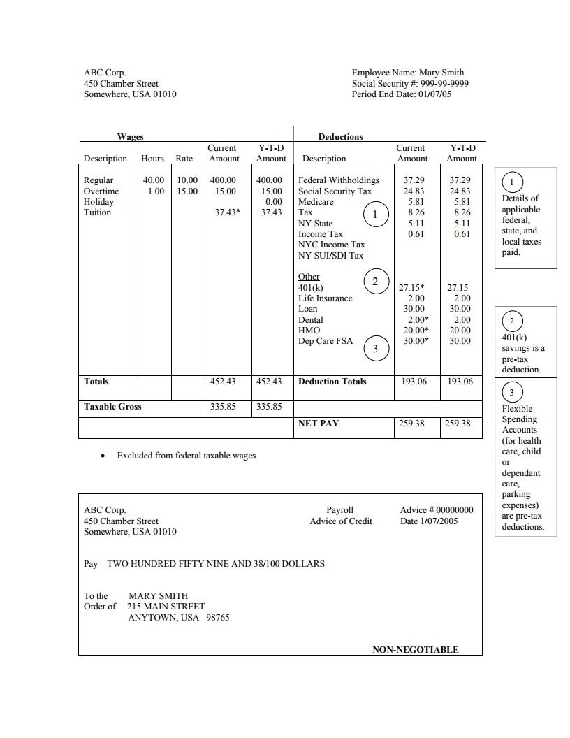 Free Printable Check Stubs Download