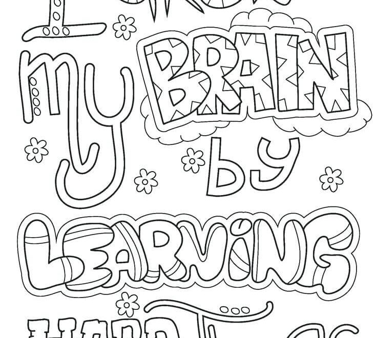 20 Free Printable Growth Mindset Coloring Pages