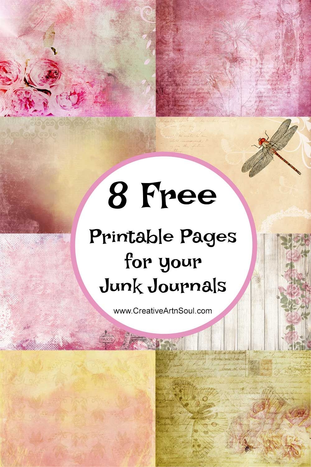 Free Printable Junk Journal Paper