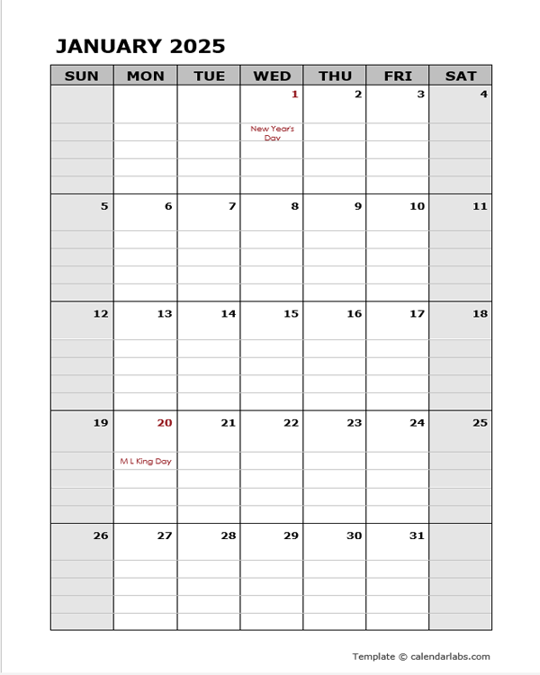 2025 2025 Calendar Planner Template Sarah Gartner