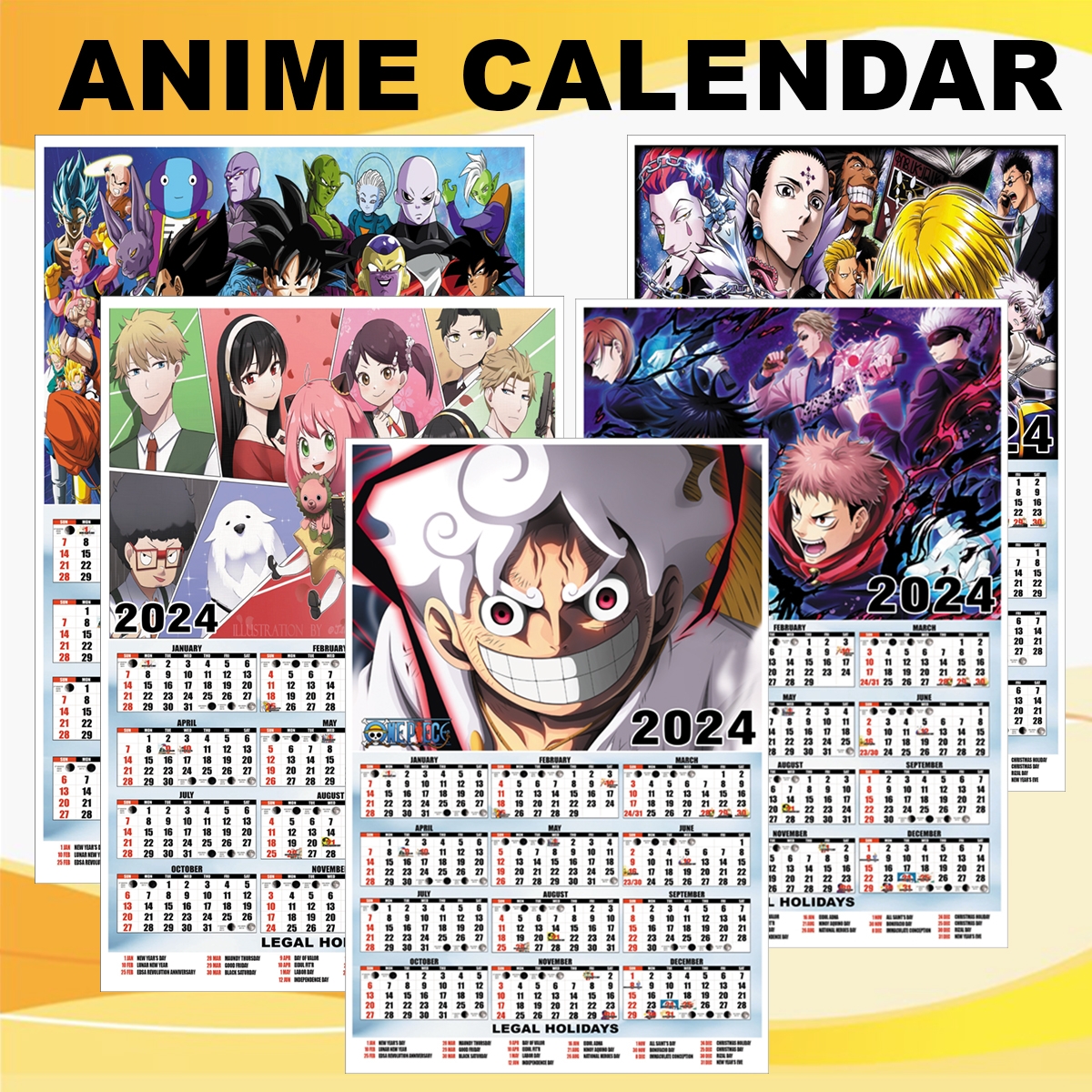 2025 Calendar Anime Free Printable Pages Carey Beresford