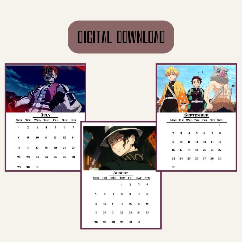 2025 Calendar Anime Printable Worksheets Pdf Candelaria S Treece