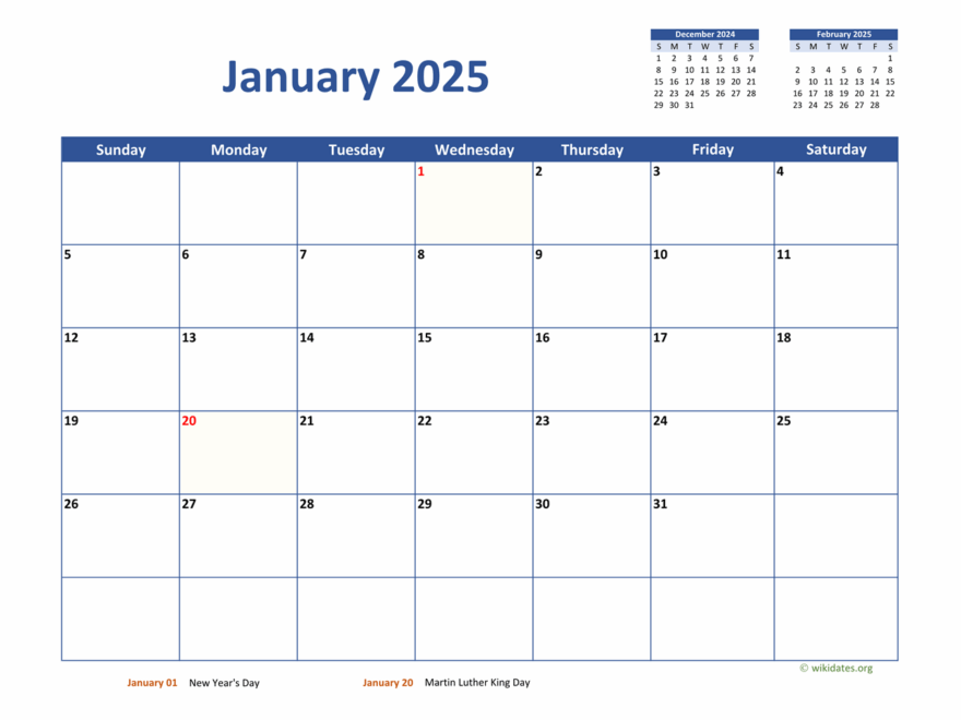 2025 Calendar Printable Monthly Planner Caitlyn J Kennerley