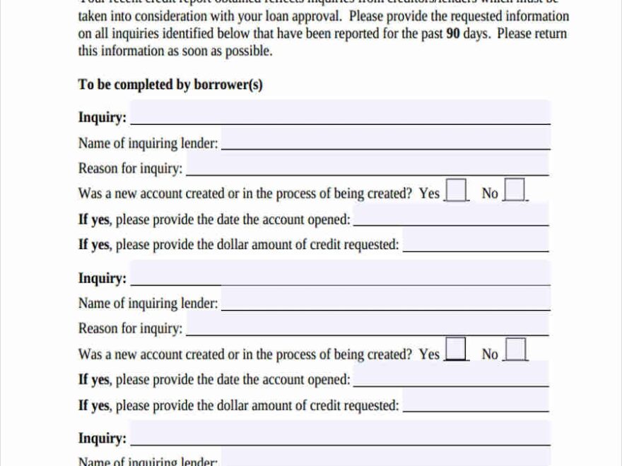 25 Remove Hard Inquiry Dispute Letter Cecilprax